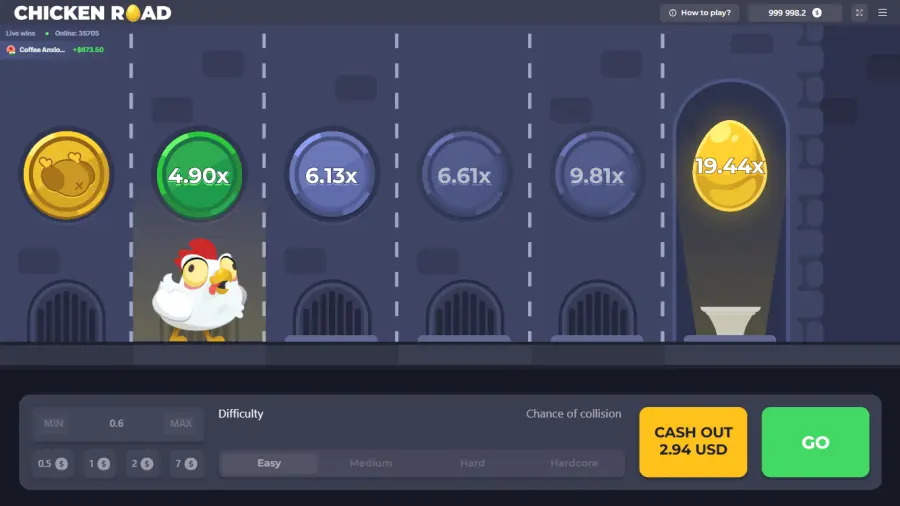 Chicken Road — Hero-Banner auf RomiBet Casino